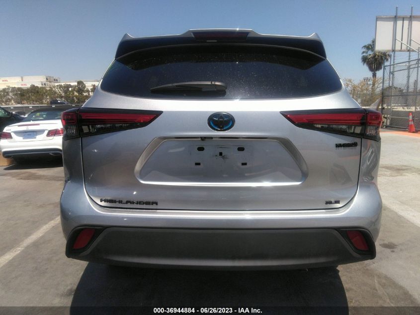 2021 TOYOTA HIGHLANDER HYBRID XLE - 5TDHBRCH0MS521225