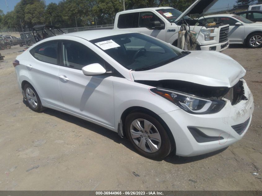 2016 HYUNDAI ELANTRA SE - 5NPDH4AE2GH720294