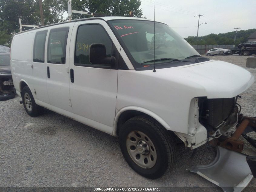 2013 CHEVROLET EXPRESS CARGO VAN - 1GCSGAFX5D1155836