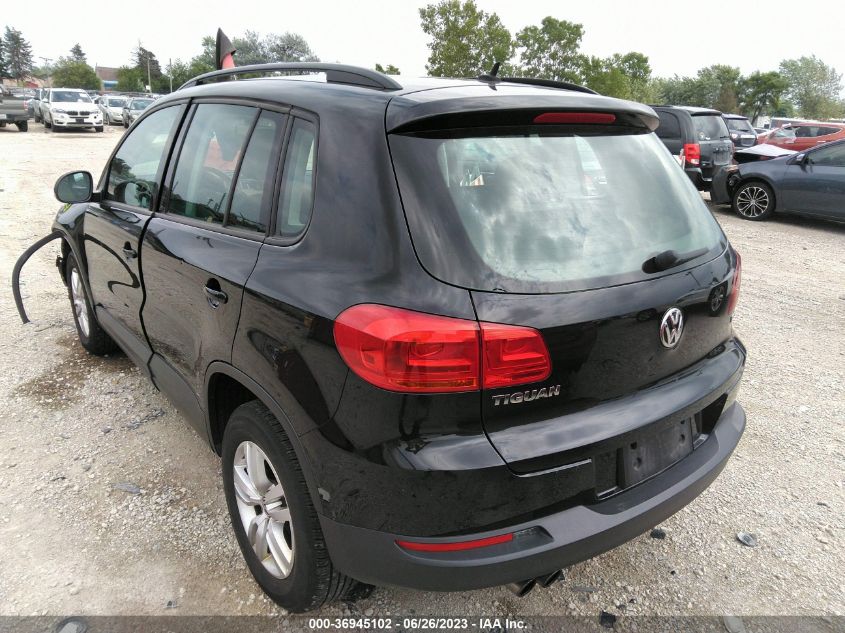 2016 VOLKSWAGEN TIGUAN S - WVGAV7AXXGW588079