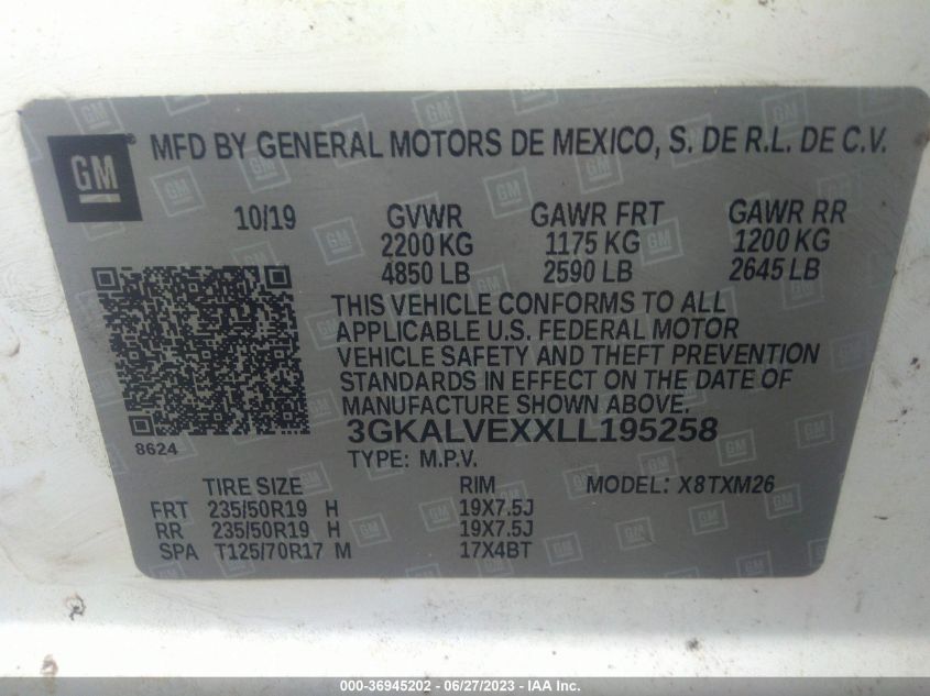 2020 GMC TERRAIN SLT - 3GKALVEXXLL195258