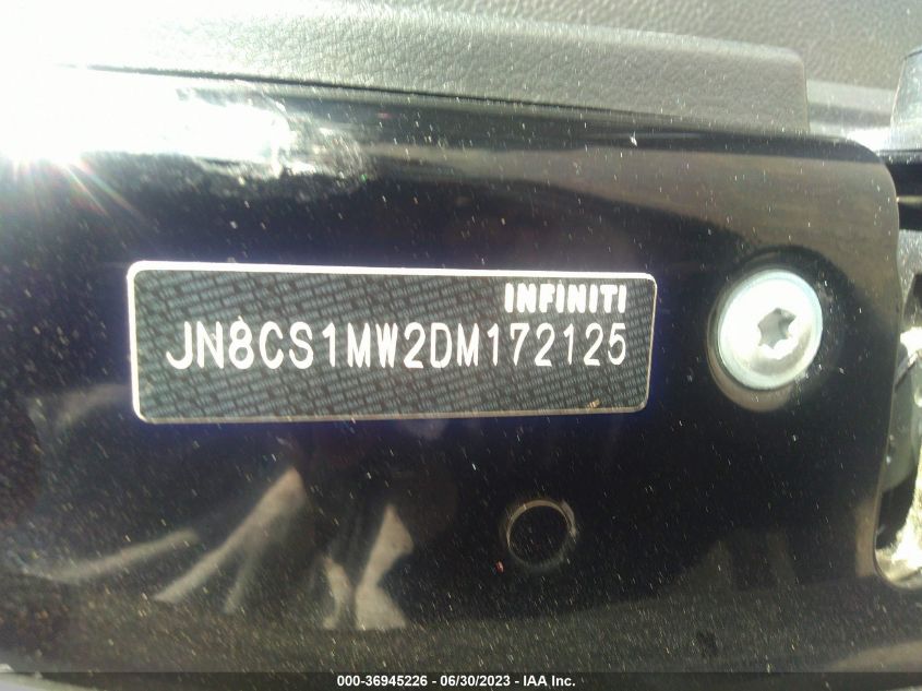 2013 INFINITI FX37 - JN8CS1MW2DM172125