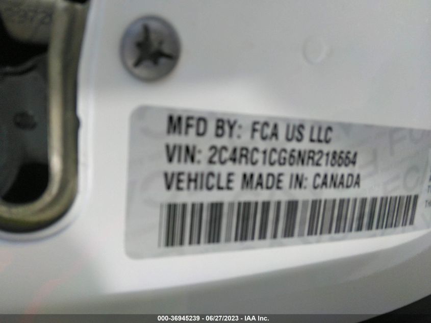 2022 CHRYSLER VOYAGER LX - 2C4RC1CG6NR218664
