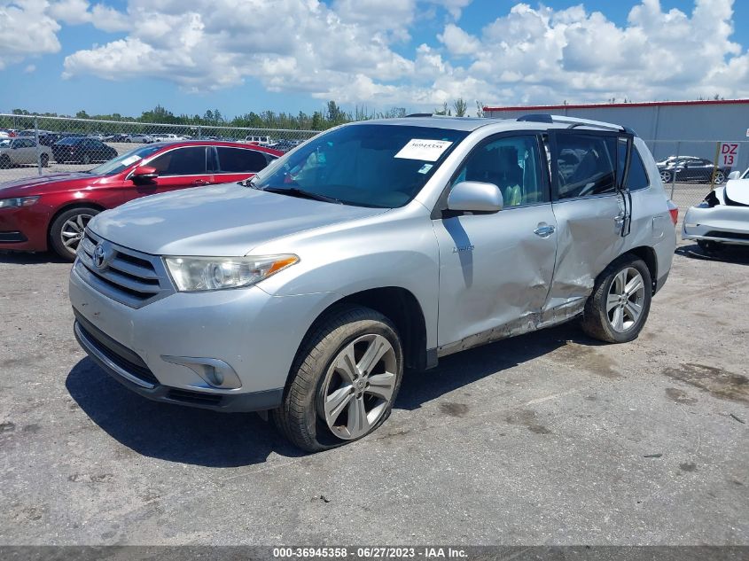 2013 TOYOTA HIGHLANDER LIMITED - 5TDDK3EH1DS267629