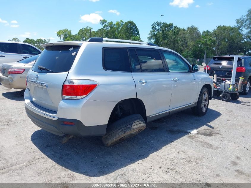 2013 TOYOTA HIGHLANDER LIMITED - 5TDDK3EH1DS267629