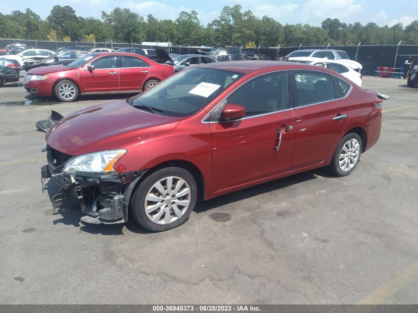 2015 NISSAN SENTRA SR/SL/S/SV/FE+ S - 3N1AB7AP0FY249015