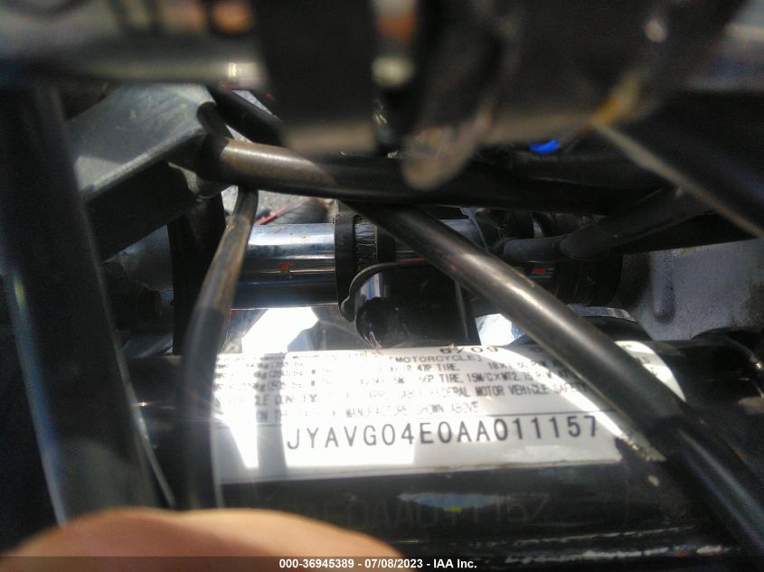 2010 YAMAHA XV250 JYAVG04E0AA011157