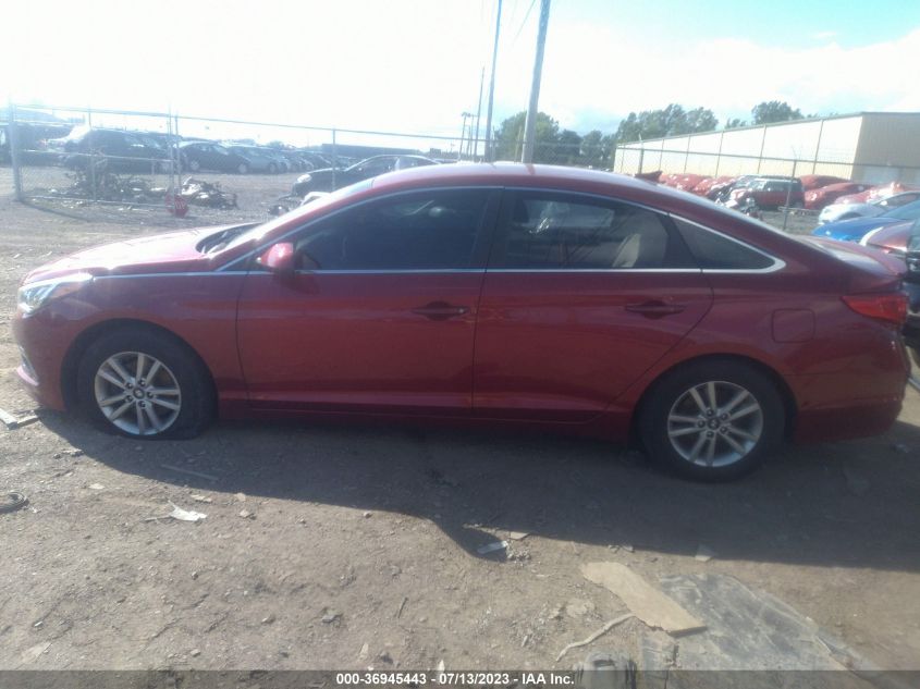 2015 HYUNDAI SONATA 2.4L SE - 5NPE24AF2FH024631