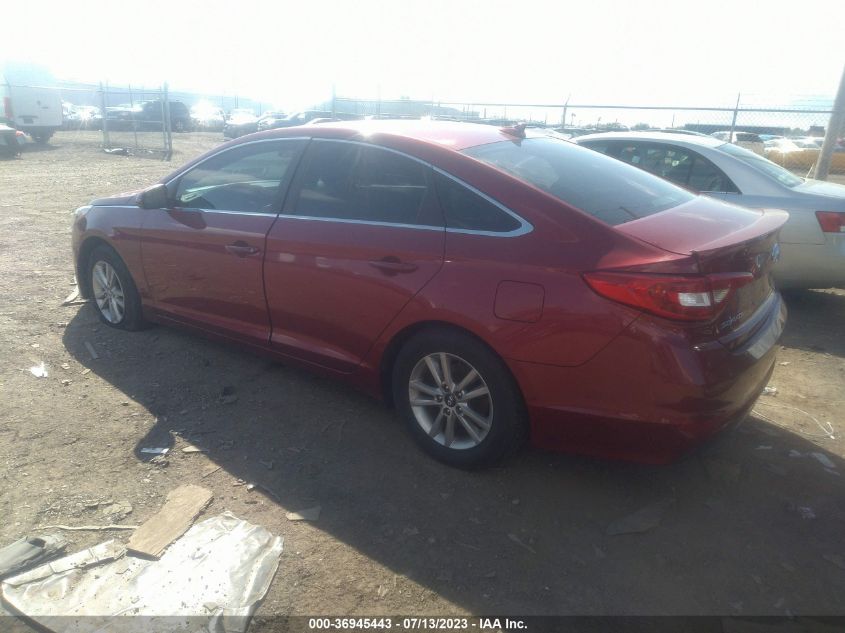 2015 HYUNDAI SONATA 2.4L SE - 5NPE24AF2FH024631