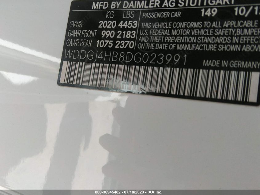 2013 MERCEDES-BENZ C-CLASS C 250 - WDDGJ4HB8DG023991