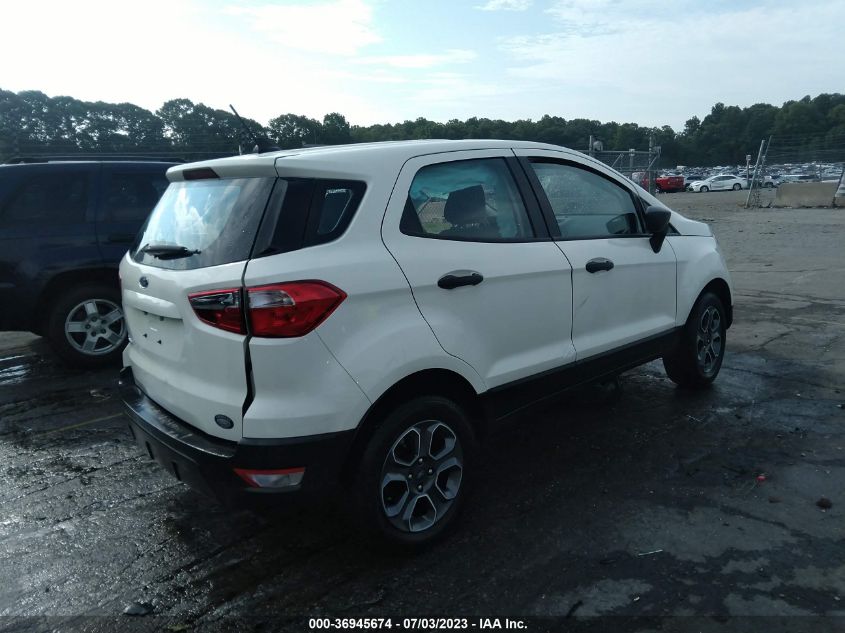 2021 FORD ECOSPORT S - MAJ3S2FE0MC398794