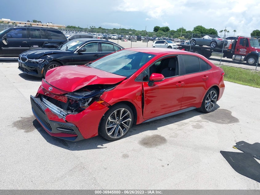 VIN 5YFS4MCE3MP072351 2021 TOYOTA COROLLA SE/NIGHT SHADE
