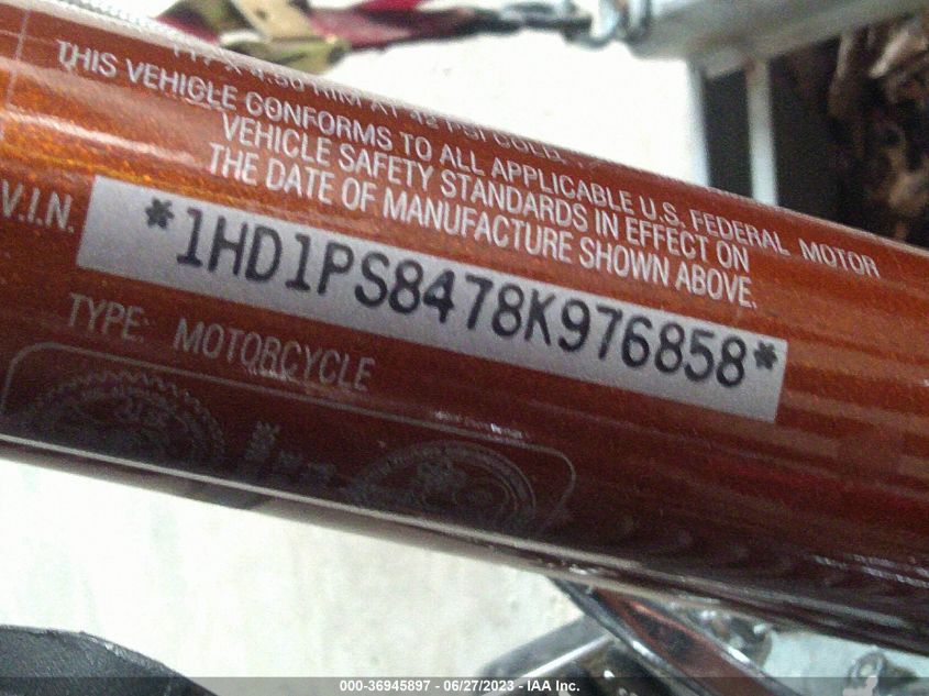 2008 HARLEY-DAVIDSON FXDSE2 105TH ANNIVERSARY EDITION - 1HD1PS8478K976858