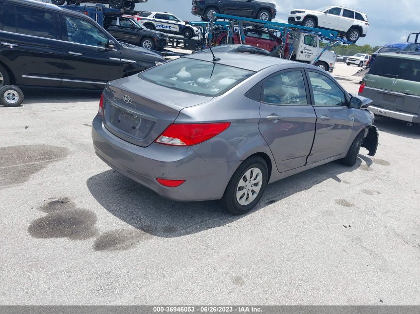 2016 HYUNDAI ACCENT SE - KMHCT4AE2GU043422