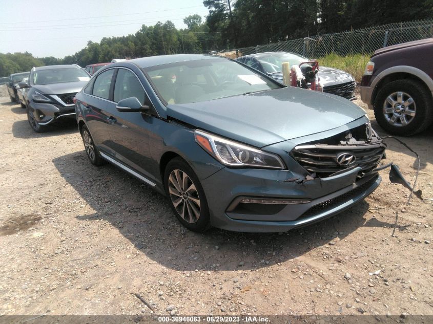 2015 HYUNDAI SONATA 2.4L SPORT - 5NPE34AF0FH047533