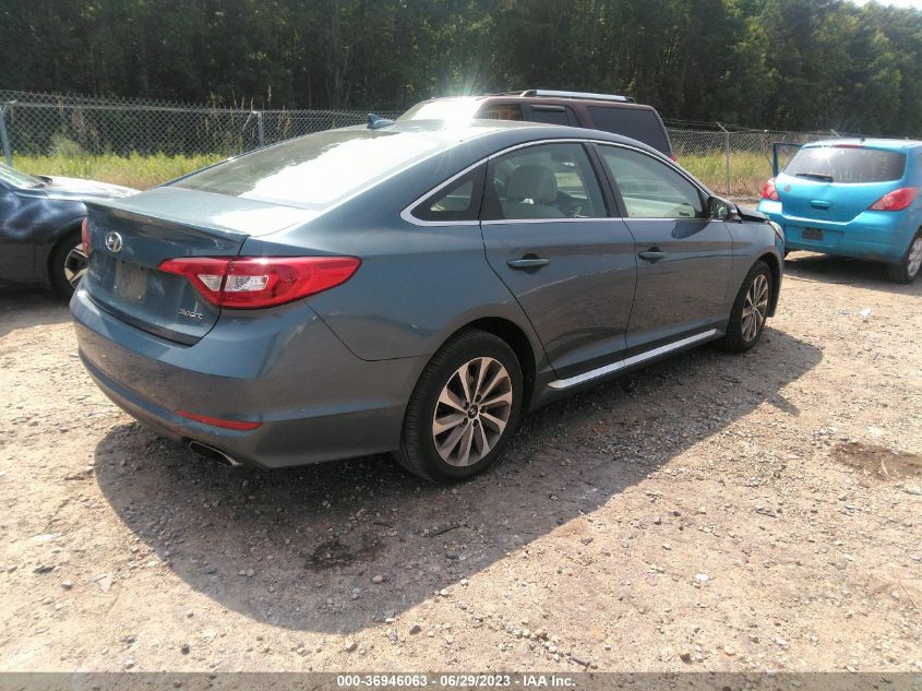 2015 HYUNDAI SONATA 2.4L SPORT - 5NPE34AF0FH047533