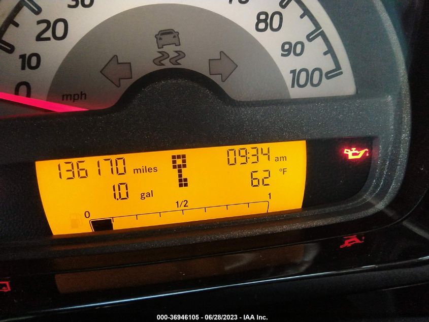 2013 SMART FORTWO PURE/PASSION WMEEJ3BA4DK636040