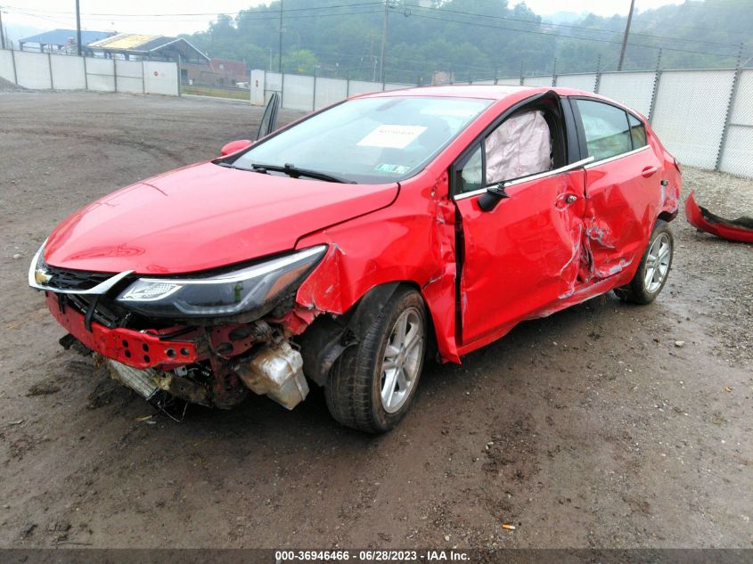 2017 CHEVROLET CRUZE LT - 3G1BE6SM0HS519219