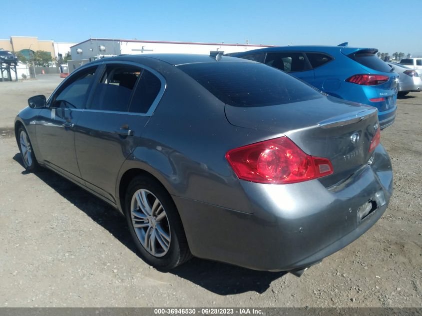 2013 INFINITI G37 SEDAN JOURNEY JN1CV6AP1DM723449