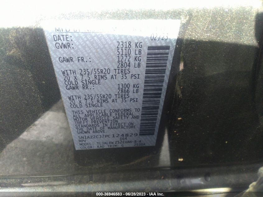 2023 NISSAN MURANO SL - 5N1AZ2CJ7PC124829