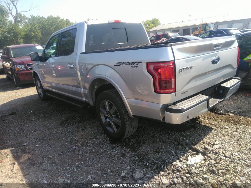 2017 FORD F-150 LARIAT - 1FTEW1EP0HFC19193