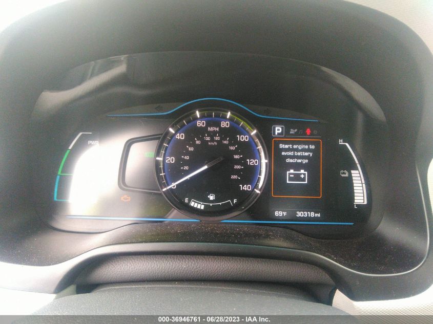 2019 HYUNDAI IONIQ HYBRID BLUE - KMHC65LC8KU145129