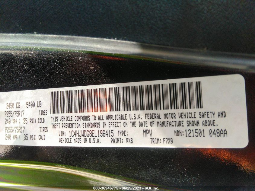 2014 JEEP WRANGLER UNLIMITED FREEDOM EDITION - 1C4HJWDG8EL196415