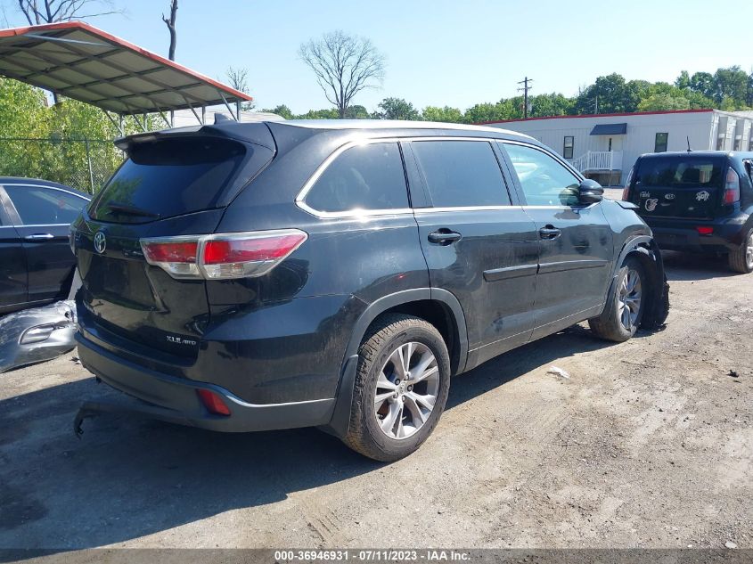 2015 TOYOTA HIGHLANDER XLE - 5TDJKRFHXFS130972