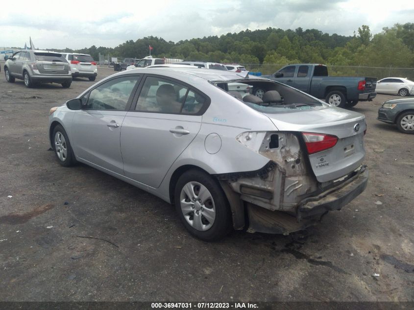 2015 KIA FORTE LX - KNAFK4A63F5428782