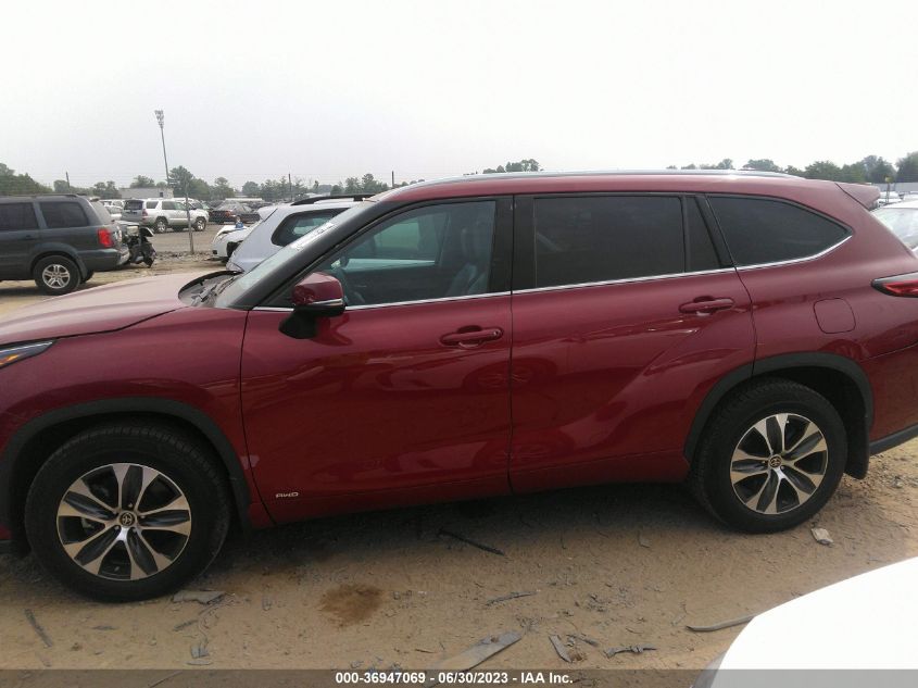 2022 TOYOTA HIGHLANDER HYBRID - 5TDGBRCH4NS545198