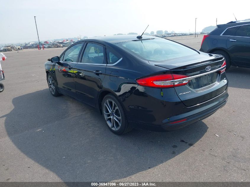 2017 FORD FUSION SE - 3FA6P0HD1HR200593