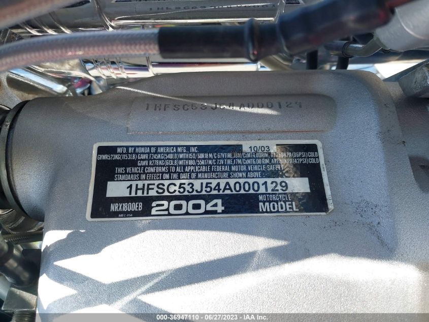2004 HONDA NRX1800 EB 1HFSC53J54A000129