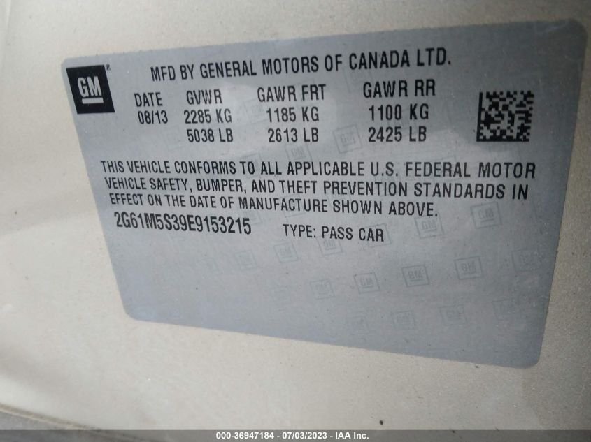 2014 CADILLAC XTS LUXURY COLLECTION - 2G61M5S39E9153215