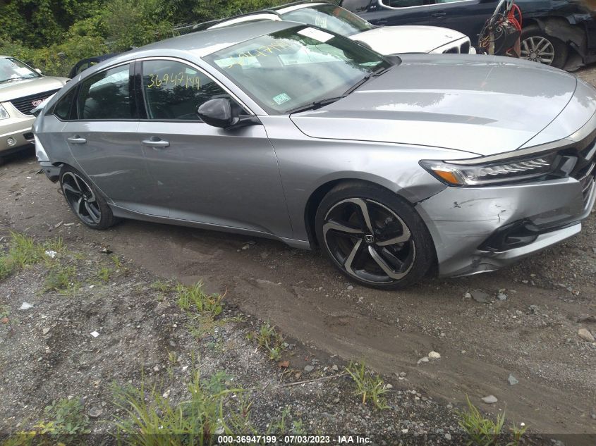 2021 HONDA ACCORD SEDAN SPORT - 1HGCV1F37MA074569