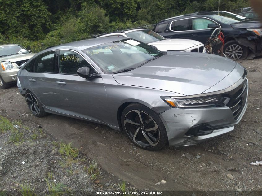 2021 HONDA ACCORD SEDAN SPORT - 1HGCV1F37MA074569