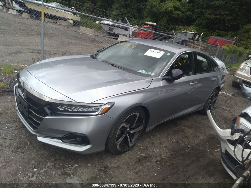 2021 HONDA ACCORD SEDAN SPORT - 1HGCV1F37MA074569