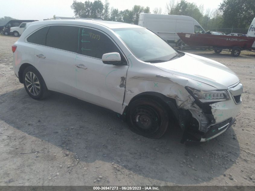 2014 ACURA MDX TECH PKG - 5FRYD4H44EB005828