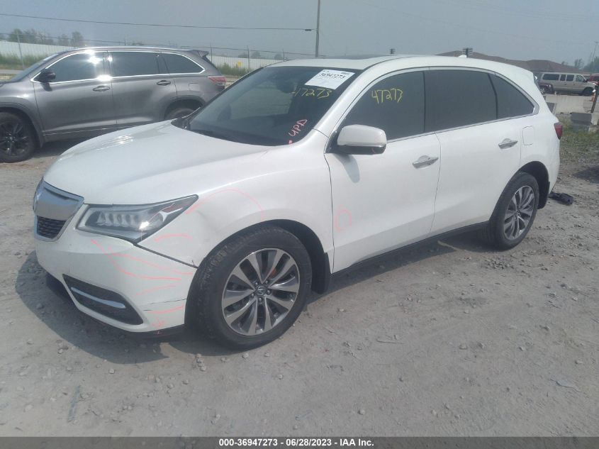 2014 ACURA MDX TECH PKG - 5FRYD4H44EB005828