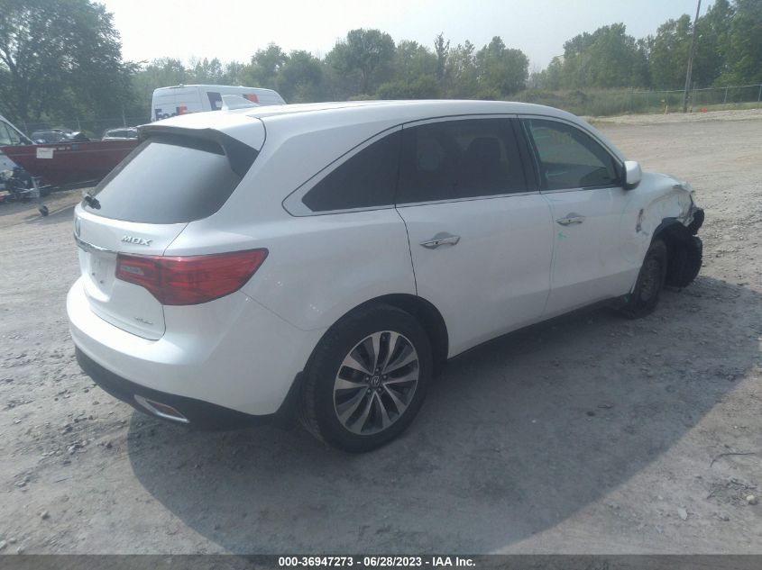 2014 ACURA MDX TECH PKG - 5FRYD4H44EB005828
