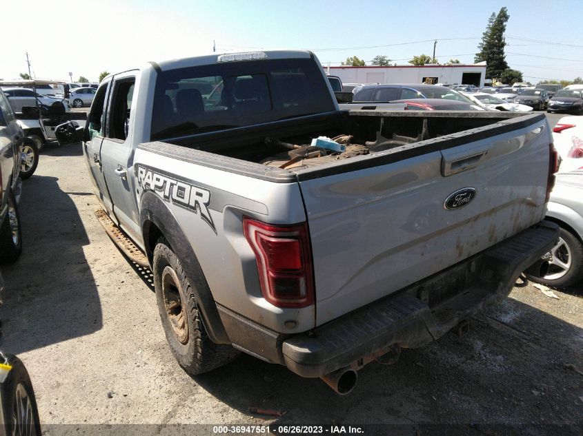 2017 FORD F-150 RAPTOR - 1FTFW1RG6HFC90672