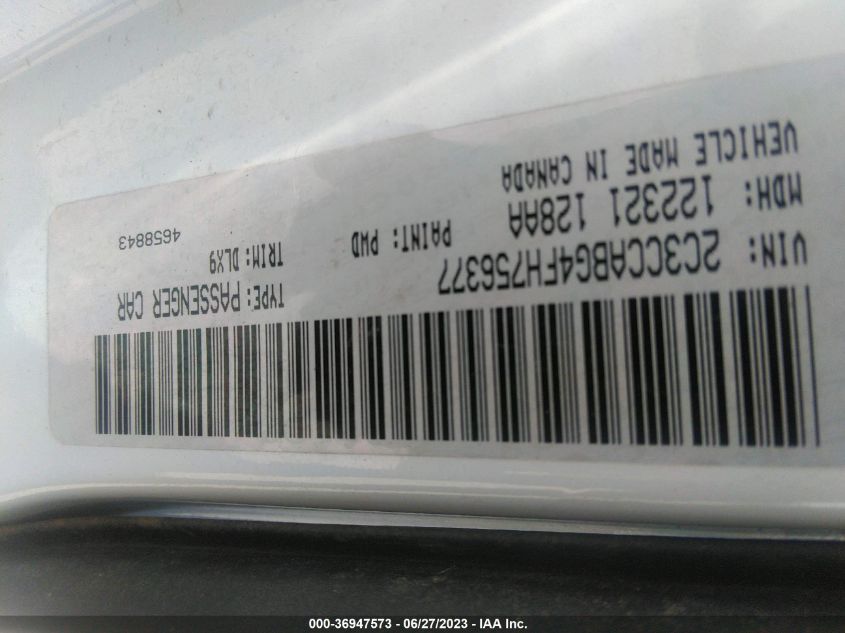 2015 CHRYSLER 300 S - 2C3CCABG4FH756377