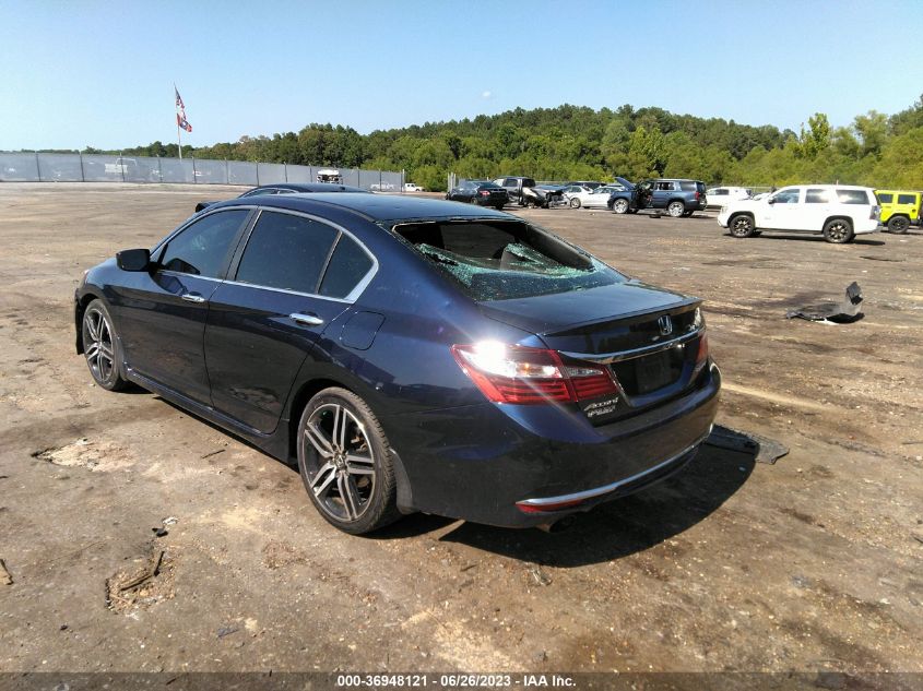 2016 HONDA ACCORD SEDAN SPORT - 1HGCR2F51GA142476