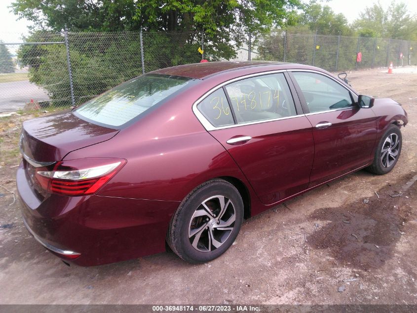 2017 HONDA ACCORD SEDAN LX - 1HGCR2F32HA271360