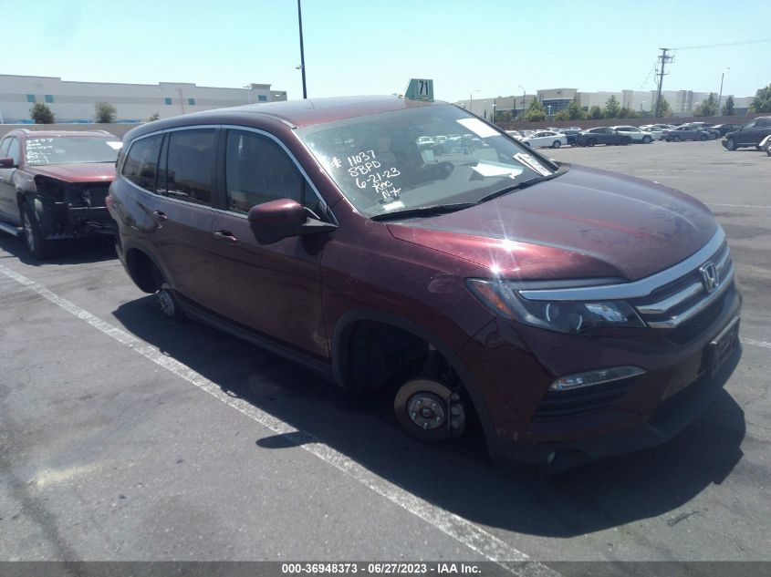 2017 HONDA PILOT EX-L - 5FNYF5H56HB019681