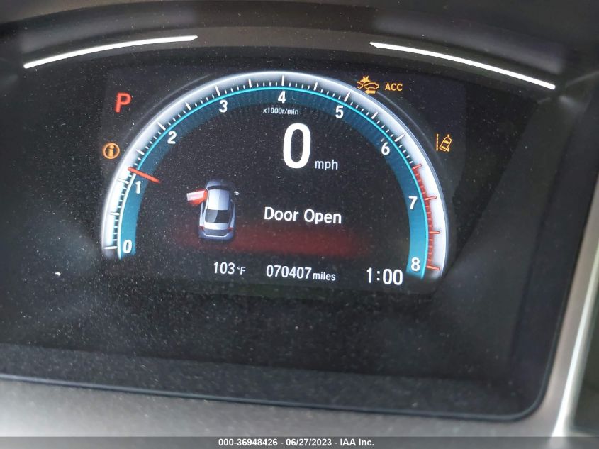 2019 HONDA CIVIC SEDAN EX - 19XFC1F34KE206456
