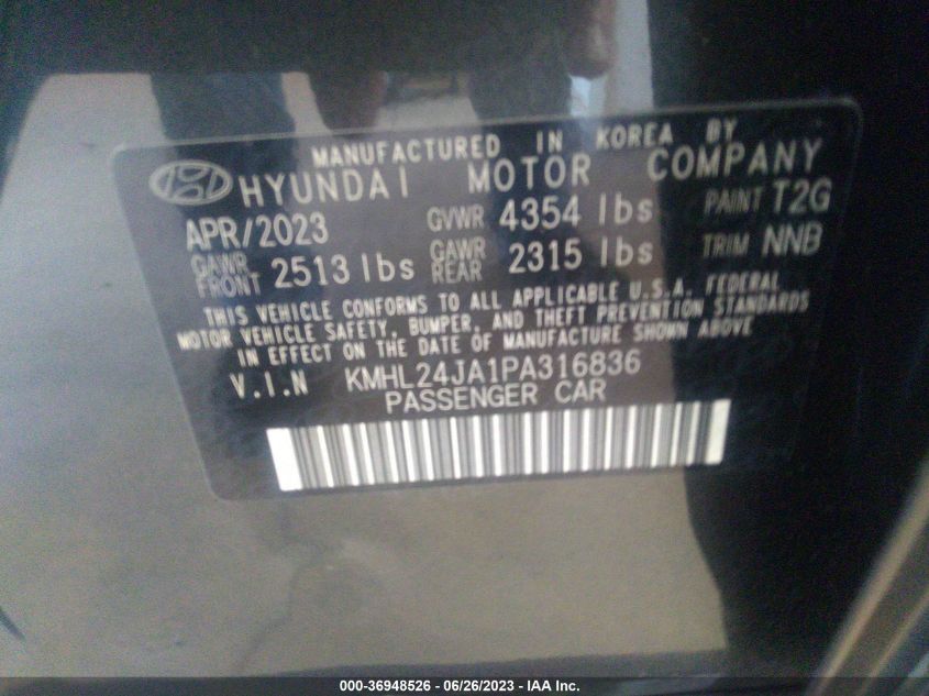2023 HYUNDAI SONATA SE - KMHL24JA1PA316836