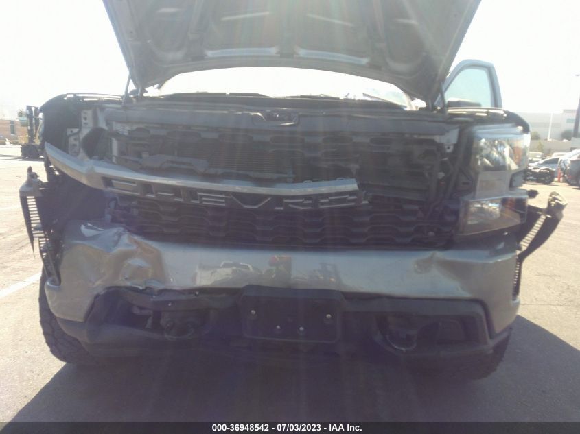2021 CHEVROLET SILVERADO 1500 CUSTOM - 1GCPWBEK2MZ245760