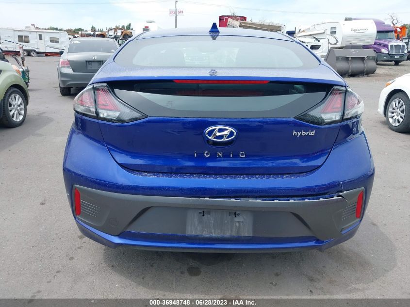 2020 HYUNDAI IONIQ HYBRID SEL - KMHC85LC1LU214299