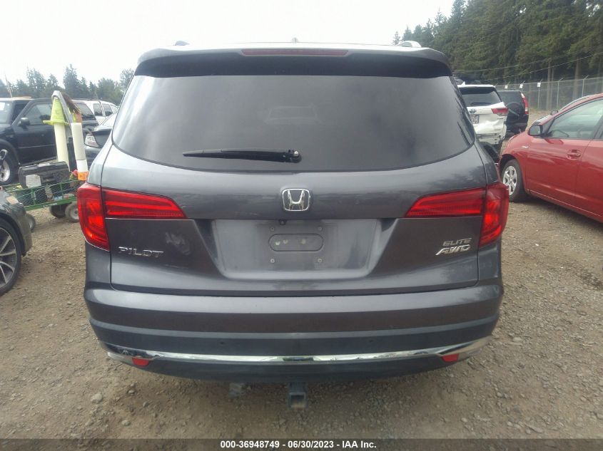2016 HONDA PILOT ELITE - 5FNYF6H07GB058384