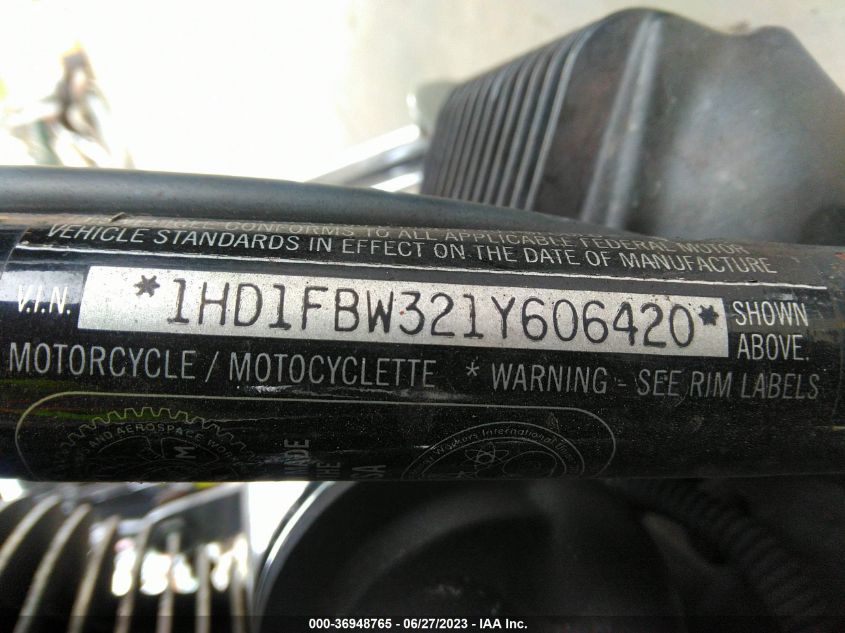 2001 HARLEY-DAVIDSON FLHRI - 1HD1FBW321Y606420